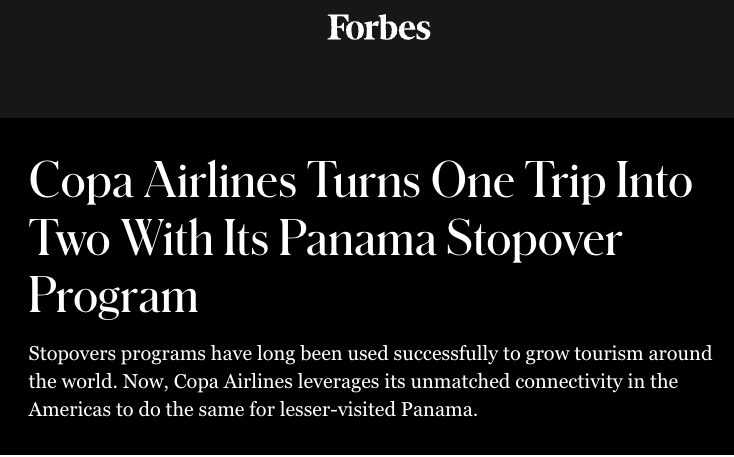 La Autoridad de Turismo de Panamá celebra el impacto del Panama Stopover de Copa Airlines como referente internacional